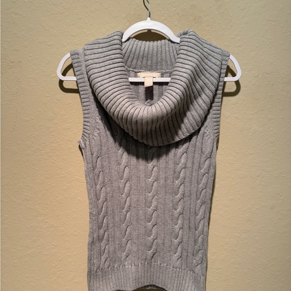 Banana Republic Gray Cowl Neck Sweater, Size Small